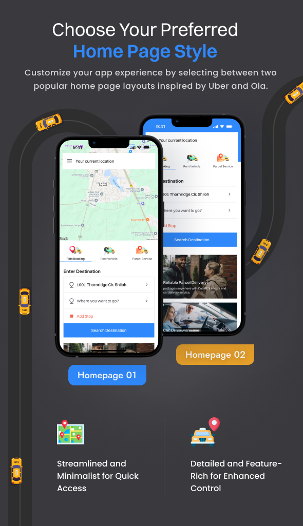 CabME - Flutter Complete Taxi app | Taxi Booking Solution - 6