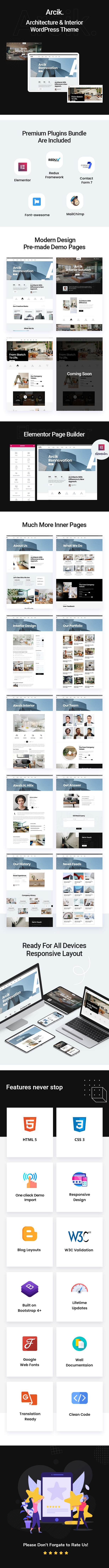 Arcik - Architecture WordPress Theme - 1