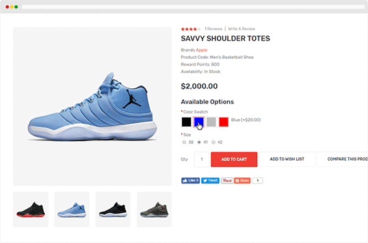 Sneaker - Shoes Responsive OpenCart Theme (Included Color Swatches)