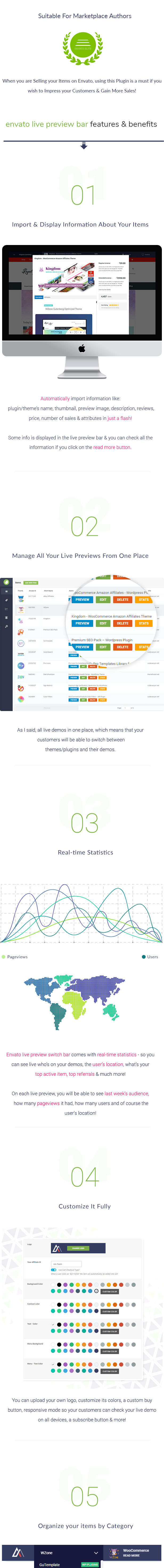 Envato Live Anterioriew Switch Bar para WordPress - 3