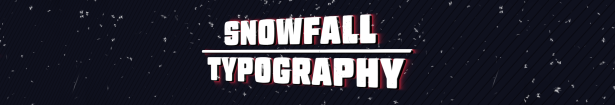Snow 3D Typography Titles