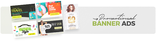 Promotional banner ads templates