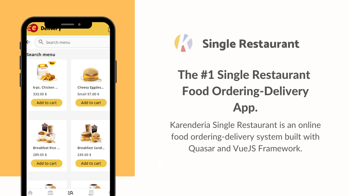 Karenderia Single Restaurant Website Food Ordering and Restaurant Panel - 4