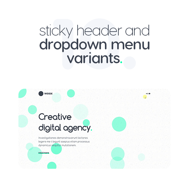 Menu animations
