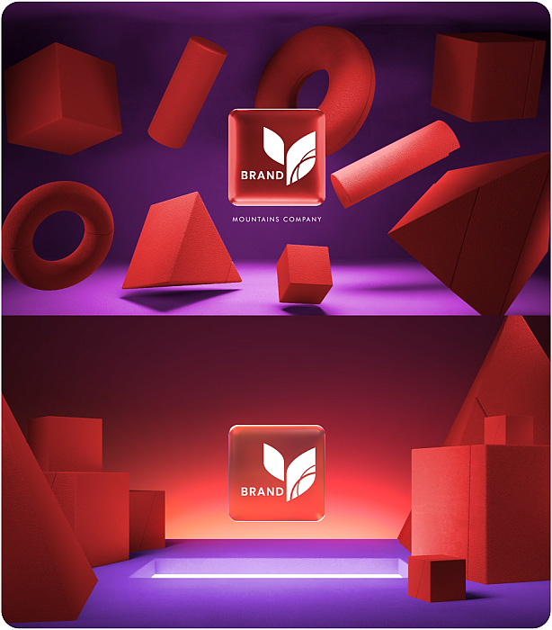 Gradient Glass Logo Reveal. 10 Ready Color Presets. - 8