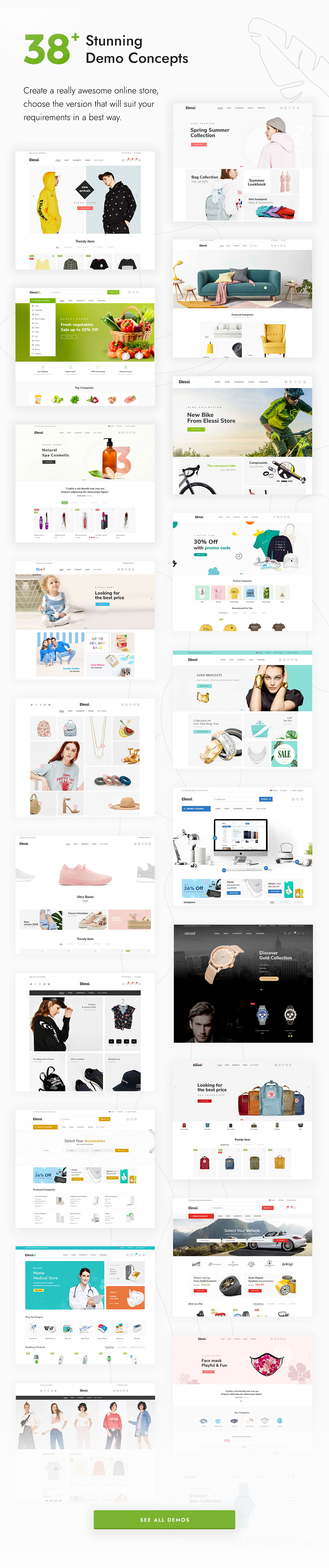 Elessi - WooCommerce AJAX WordPress Theme - Demos