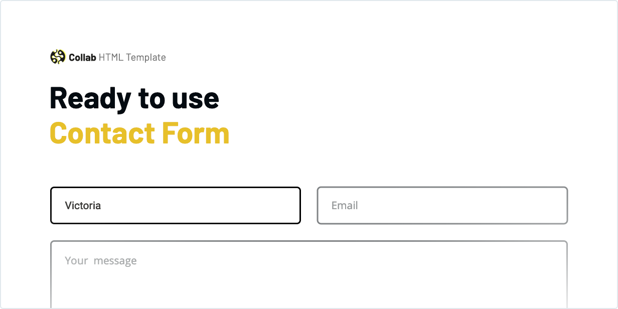 Ready to use Contact Form