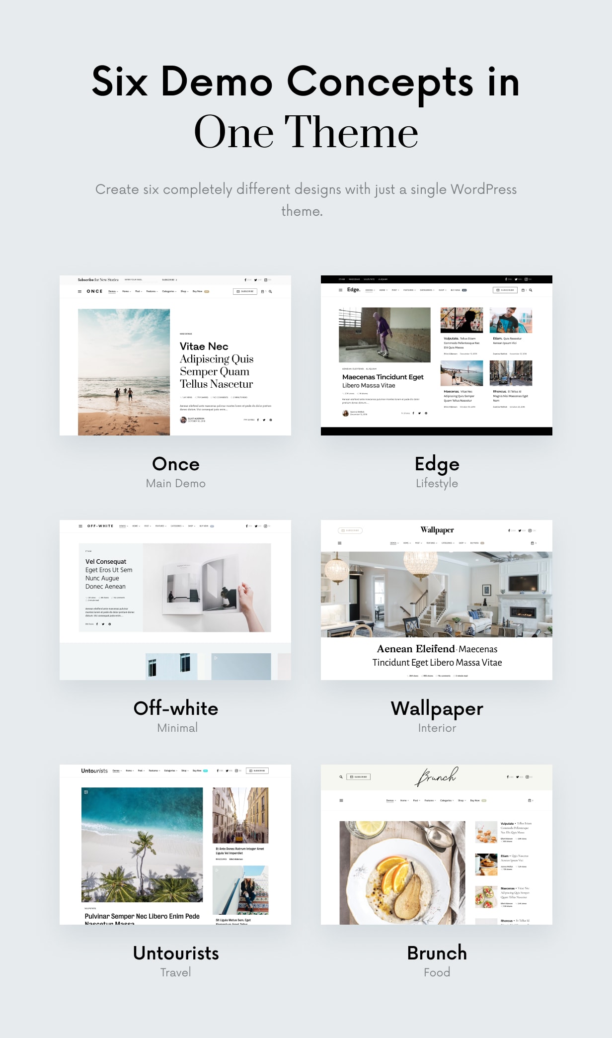 Once - Clean & Elegant WordPress Blog Theme - 2