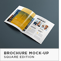 Square Brochure Mock-Up