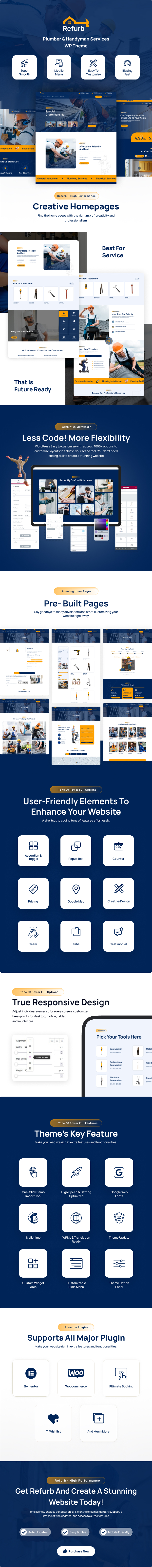 Refurb - Plumber, Handyman WordPress Theme - 1