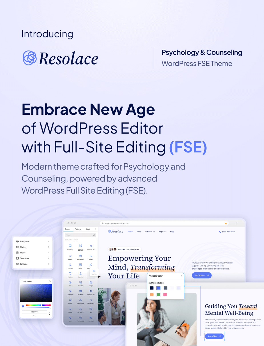 Resolace – Psychology & Counseling FSE WordPress Theme - 3