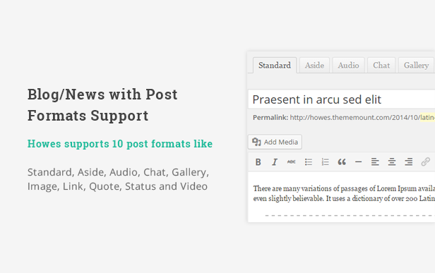 Howes WordPress Theme
