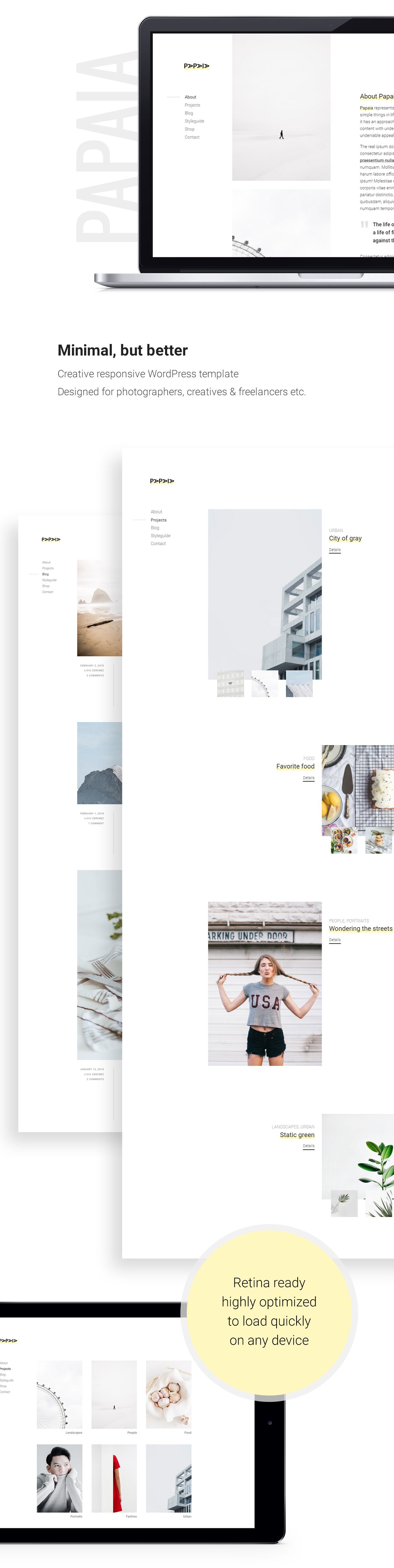 Papaia - Photography & Portfolio WordPress Theme