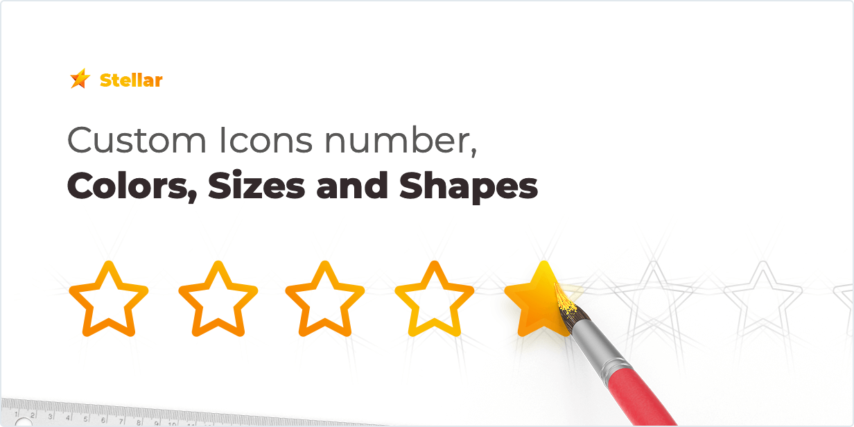Stellar – Star Rating plugin for WordPress - custom icons number
