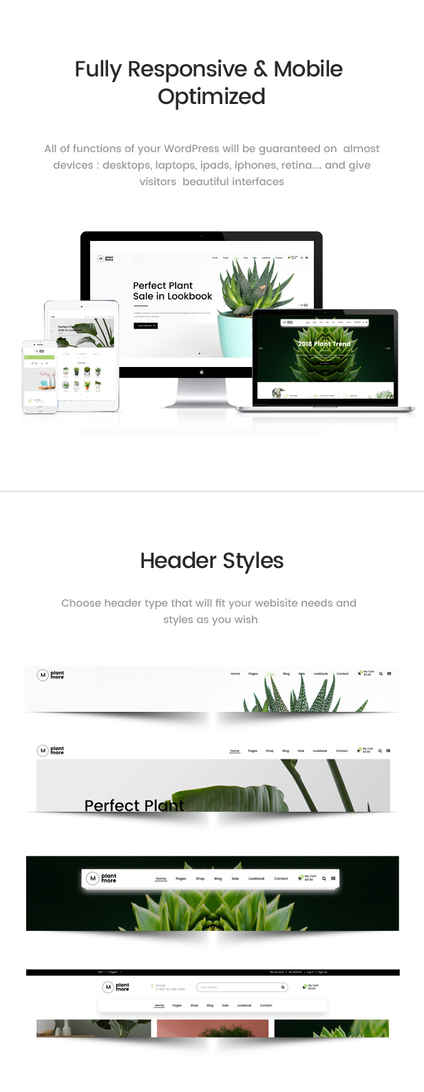 Plantmore - Responsive Theme for WooCommerce WordPress 4