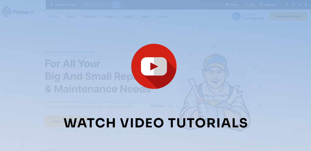 Fixhero - All In One Handyman & Repair Services WordPress Theme