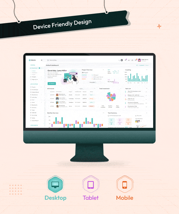 Edmin Admin Dashboard theme