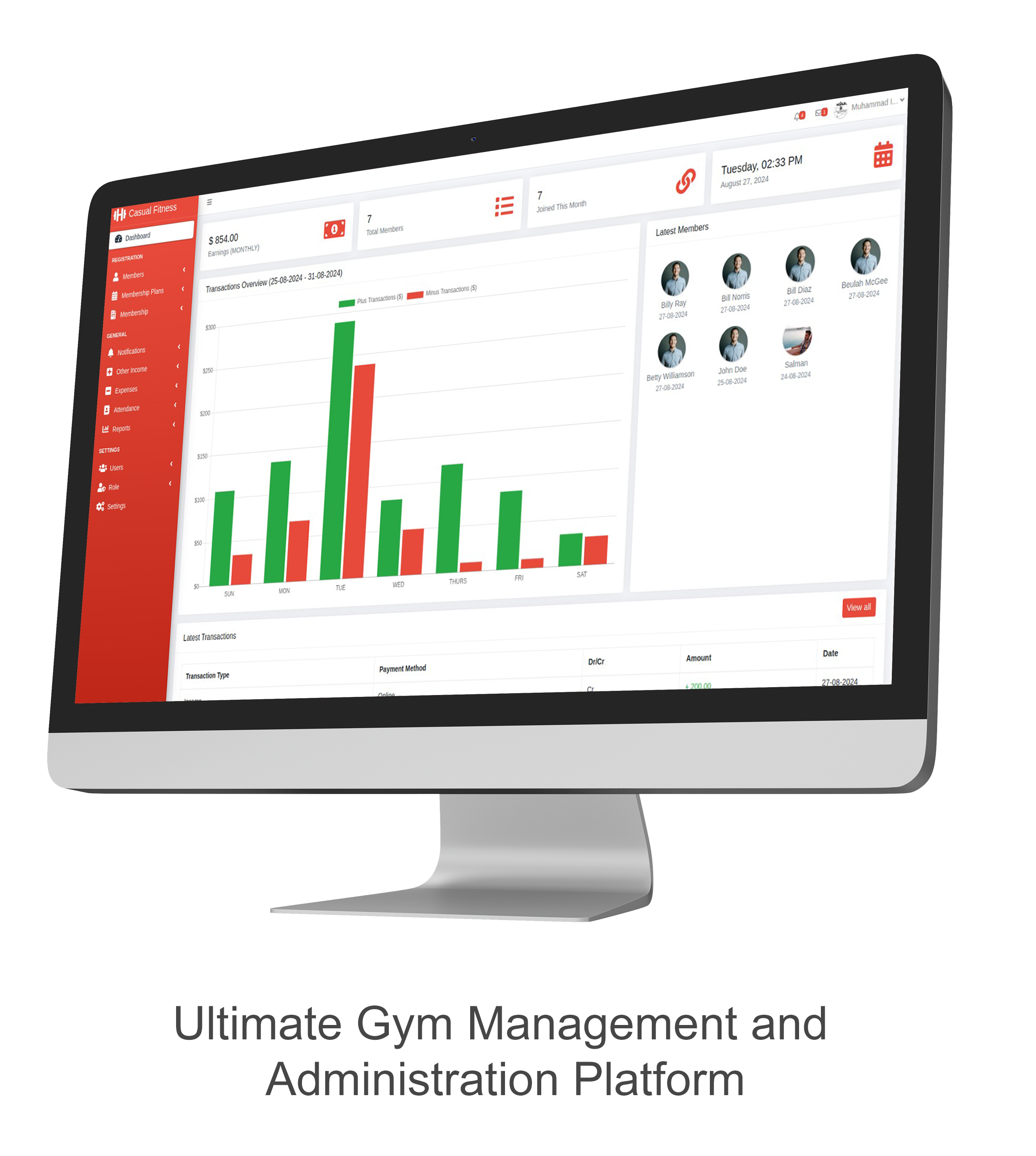 Casual Fitness - Gym Management System