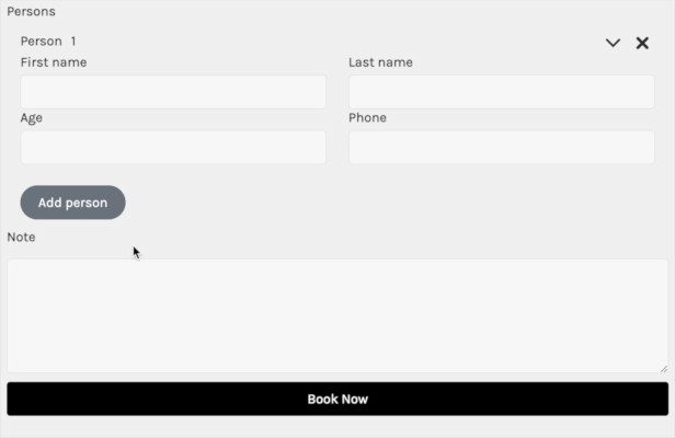 Contact Forms 7 Repeater Fields