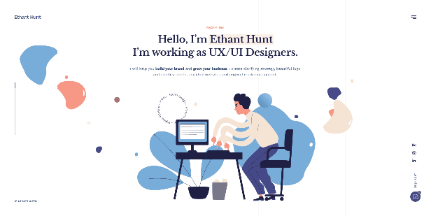 Ethant Hunt - Personal Onepage HTML Template - 4