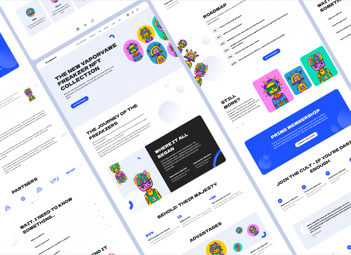 Freakzers - NFT Blockchain Website - 3