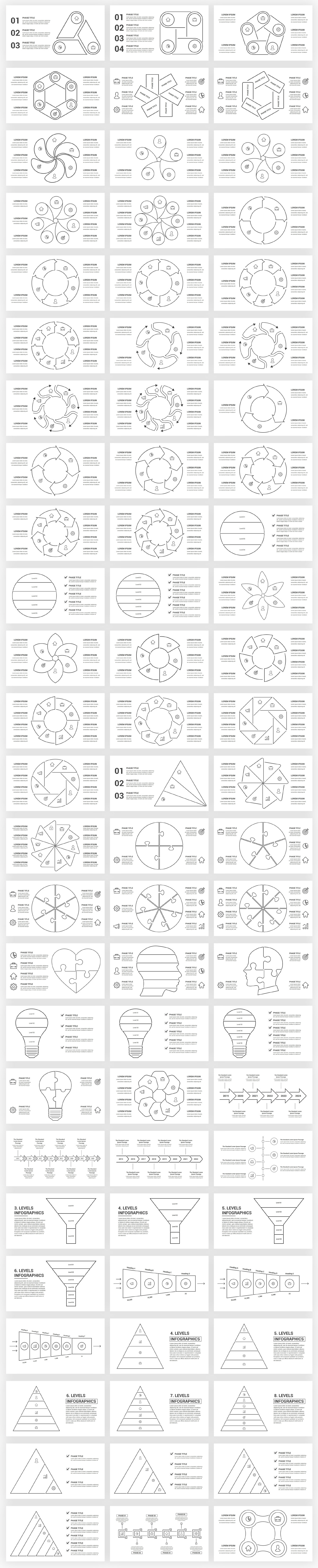 Infographics Complete Bundle PowerPoint Templates - 76