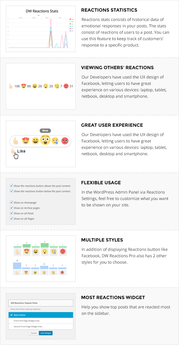 DW Reactions Pro - Plugin WordPress - 1