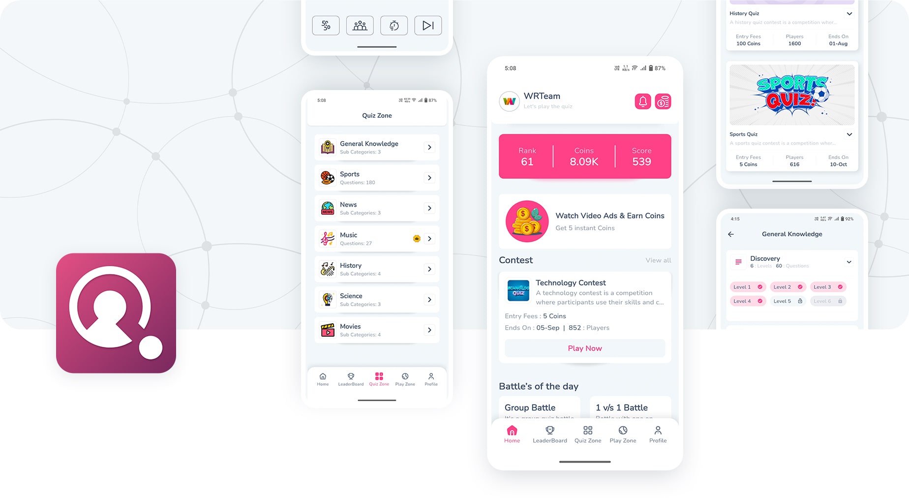 Elite Quiz - Trivia Quiz | Quiz Game - Flutter Full App + Admin Panel - 6