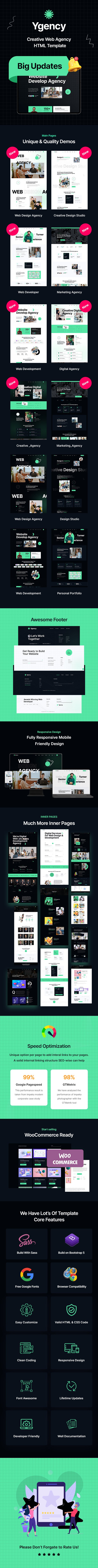 Ygency - Web Design Agency HTML Template - 1
