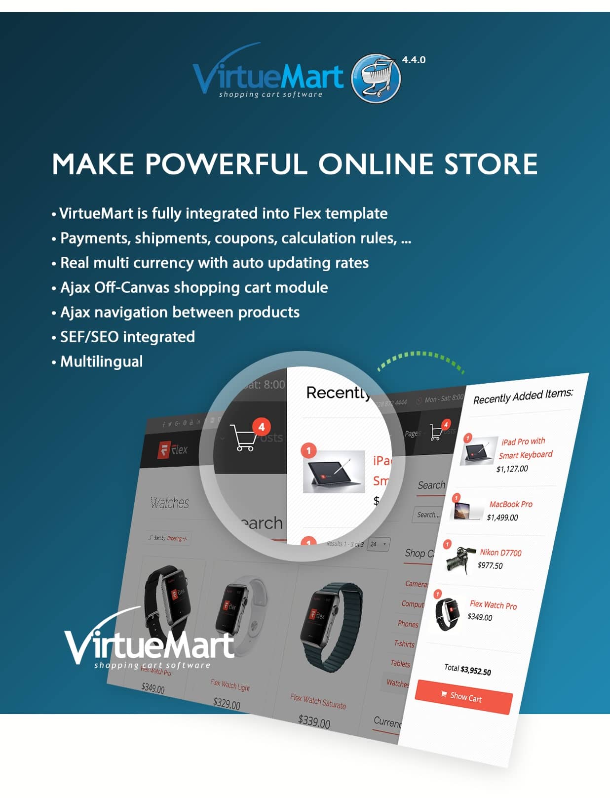 Flex - Most Flexible Joomla template with Virtuemart