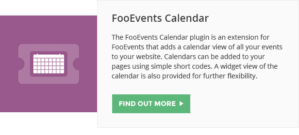 FooEvents Calendar FooEvents Calendar