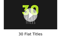 30 Flat Titles