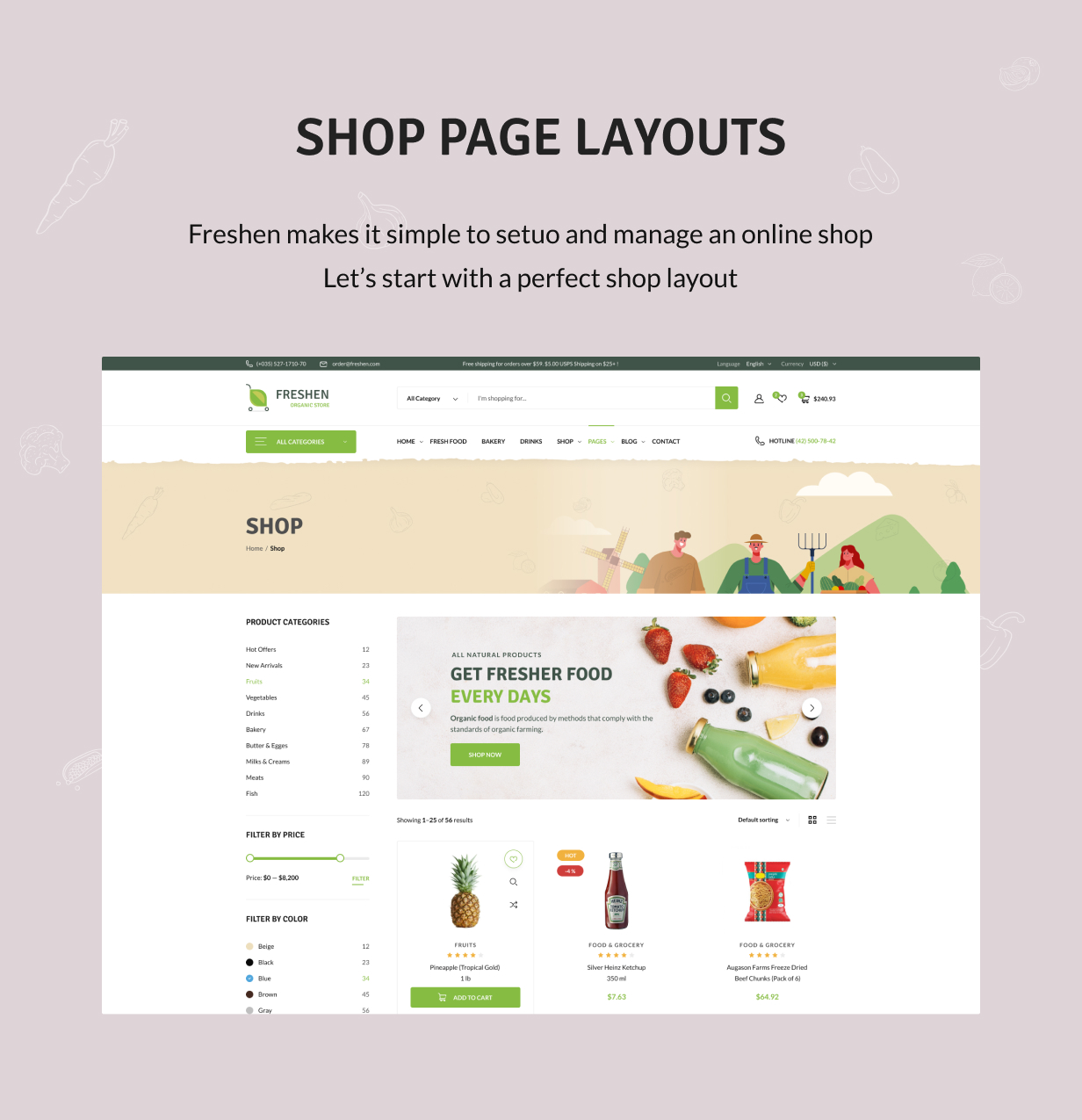 Freshen - Organic Food Store WordPress Theme - 7