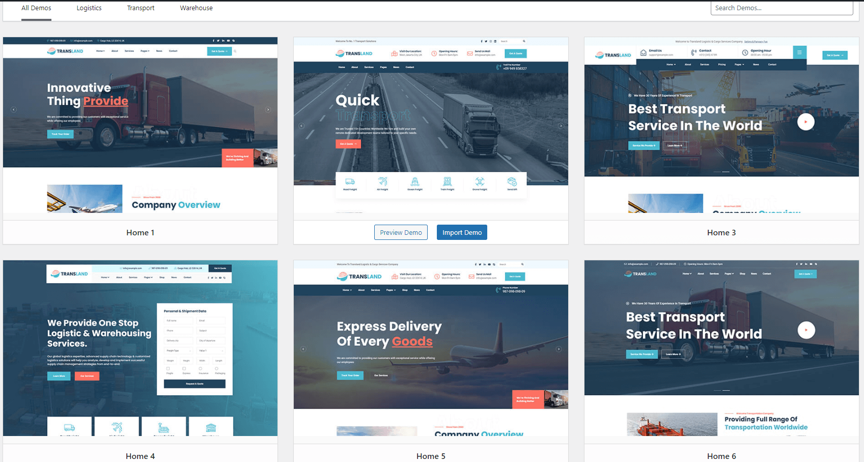 Transland - Transport & Logistics WordPress Theme - 7