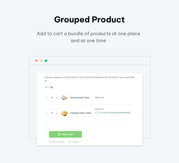 Shopio Multipurpose WordPress Theme Grouped Product