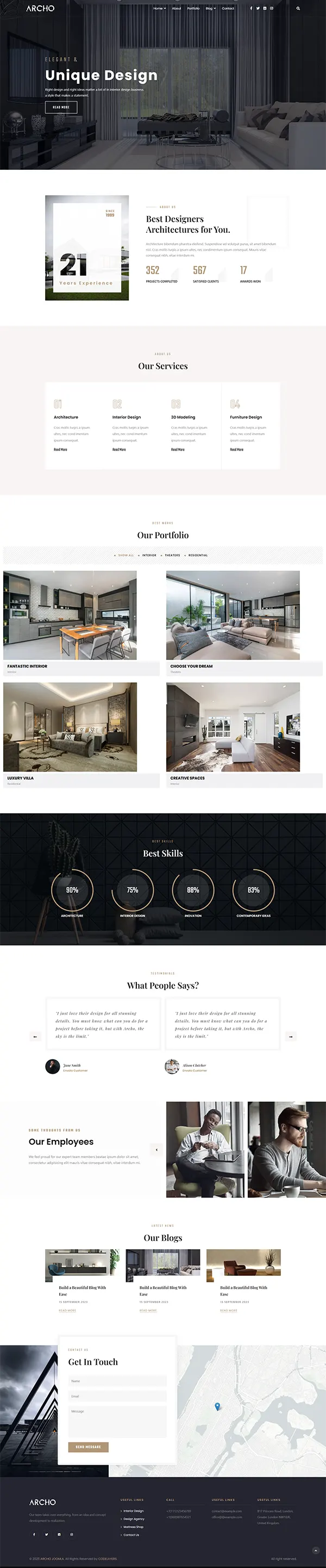 Archo joomla template