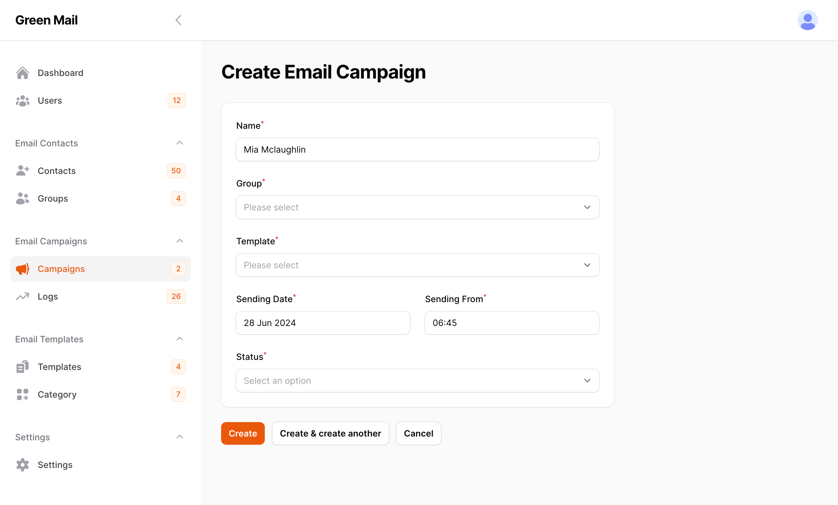 Campaing List Module