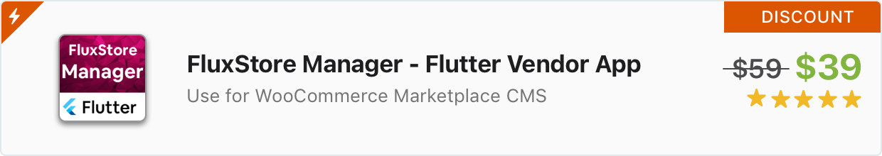 Flutter Template: FluxStore Manage - Flutter Vendor app