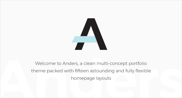 Anders - Design Portfolio Theme - 1