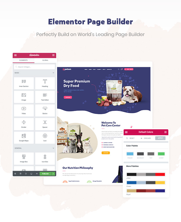 Petzen Pet care WordPress Theme with Page Builder