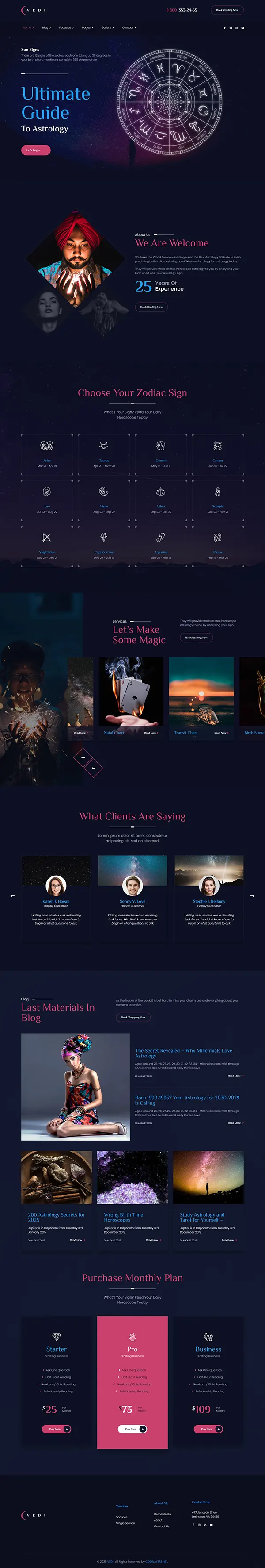 Vedi joomla template