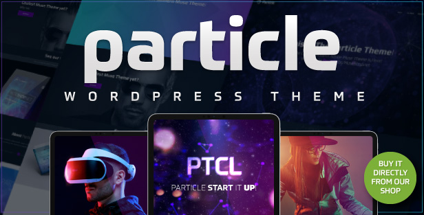 Particle - Modern, Tech & Startup WordPress Theme.