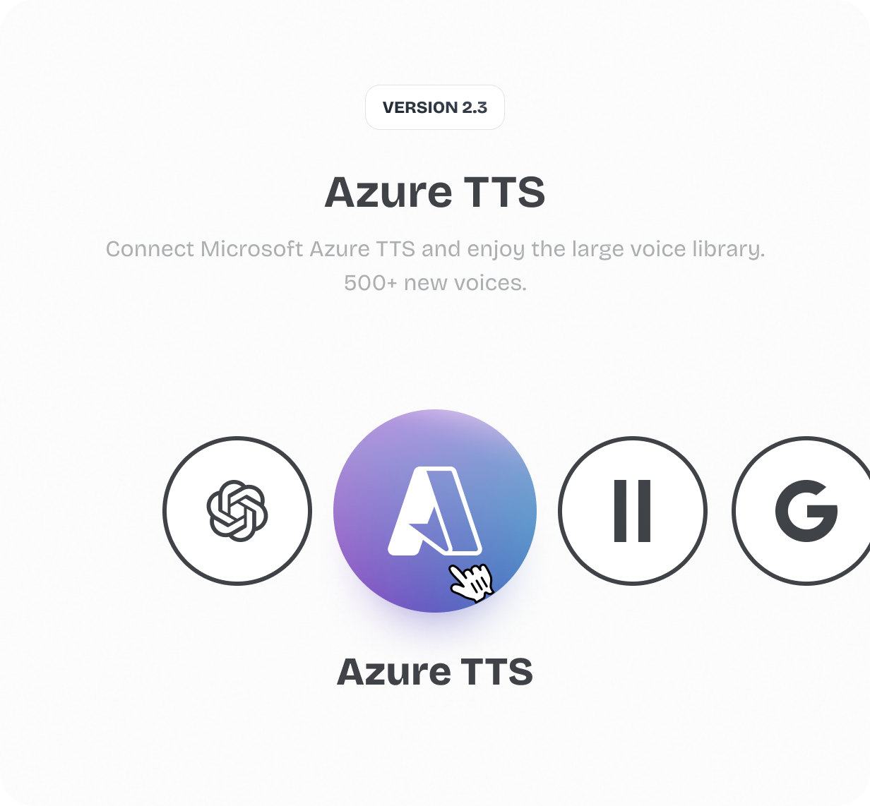 Connect Microsoft Azure TTS and enjoy the large voice library. 500+ new voices @heyaikeedo #aikeedo