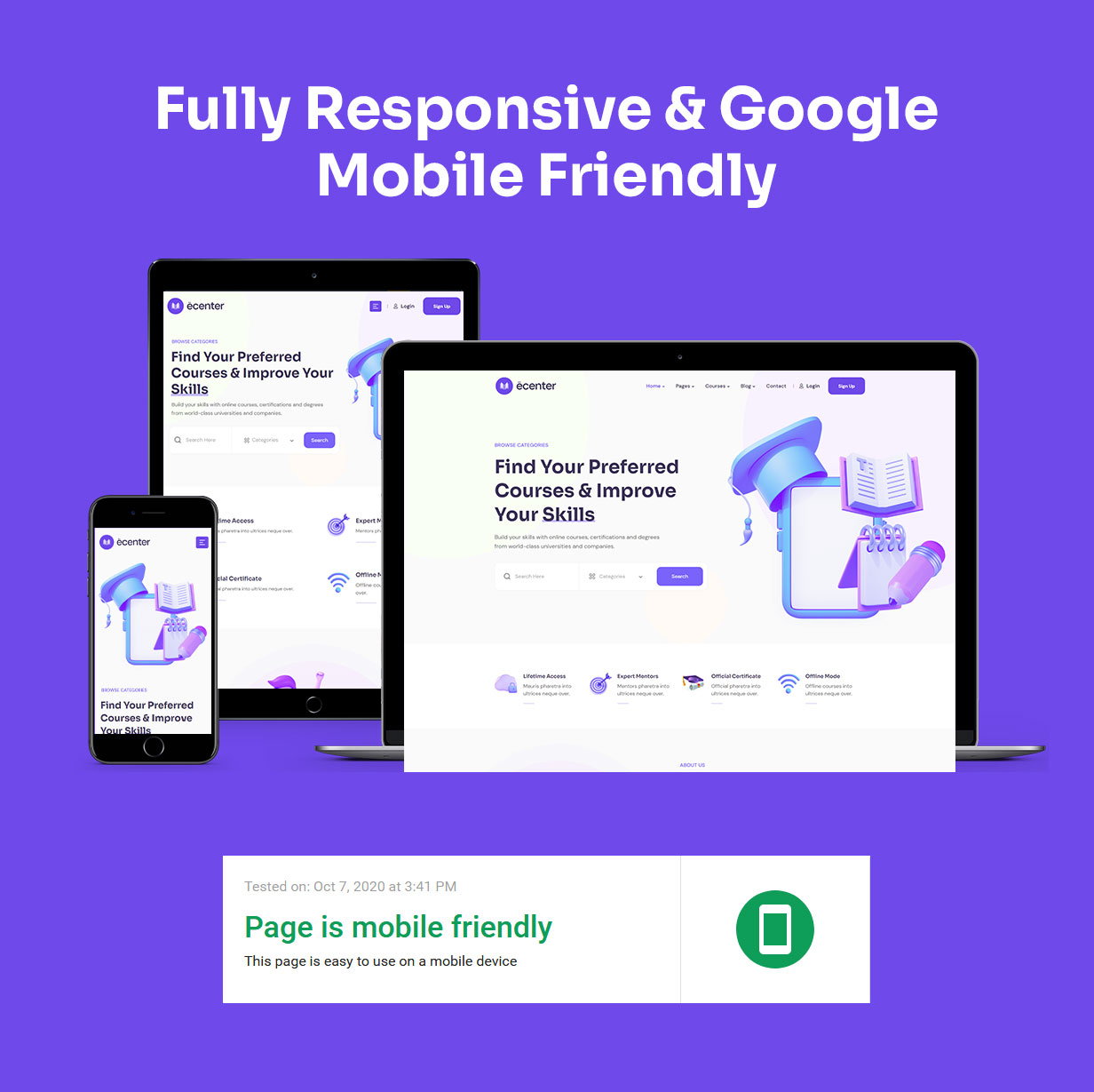 Ecenter - Education WordPress Theme