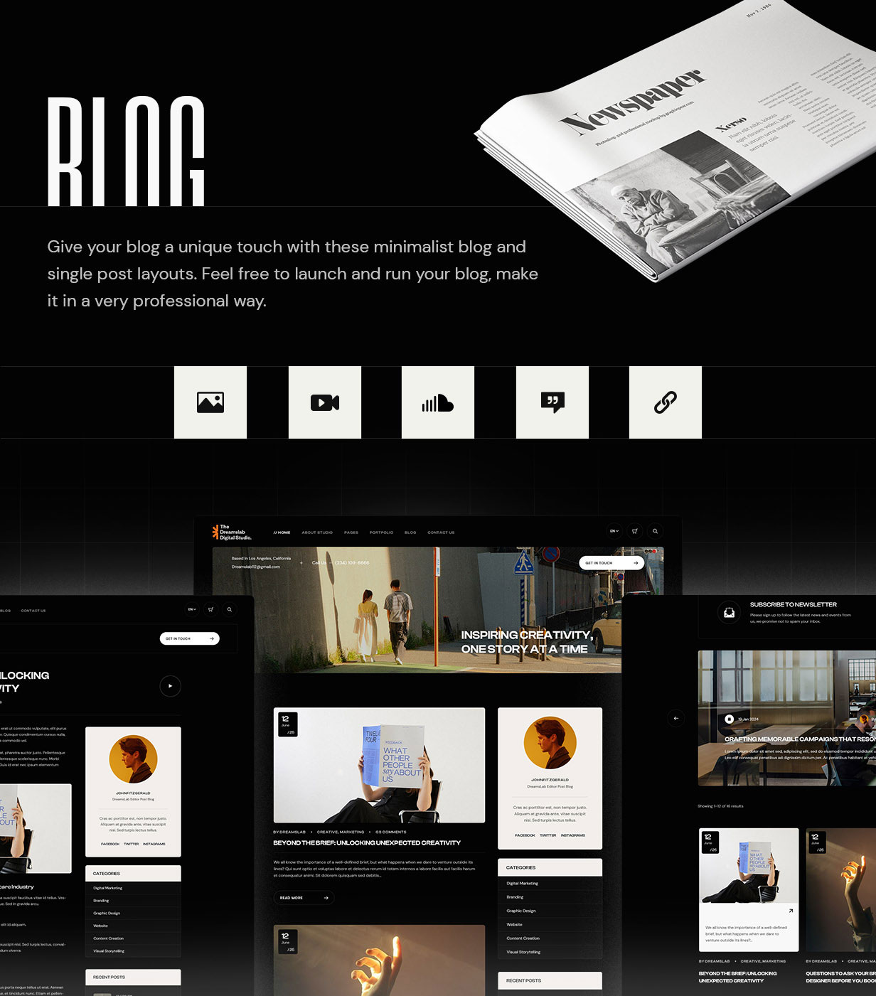 Dreamslab - Creative Portfolio & Agency WordPress Theme - 11