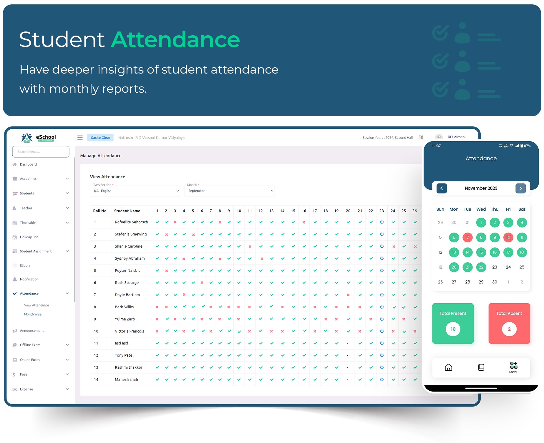 eSchool SaaS - School Management System with Student | Parents Flutter App | Laravel Admin - 20