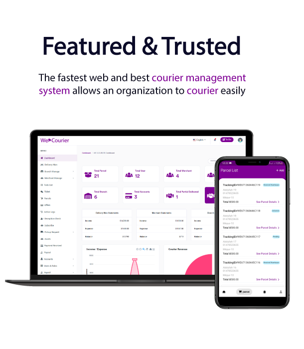 We Courier - Courier and logistics management CMS with Merchant,Delivery app - 10