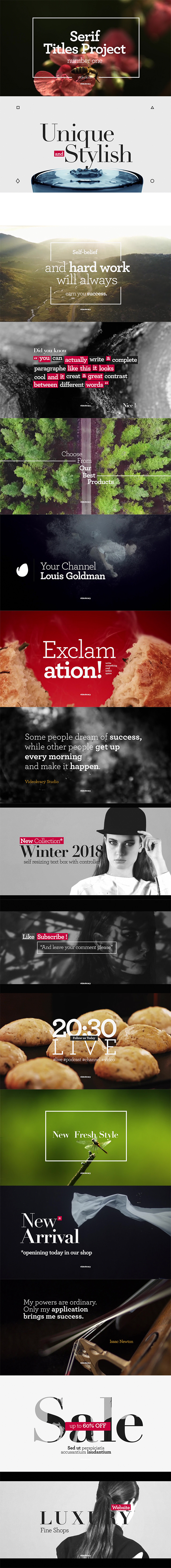 Serif Titles - Mogrt files - 2