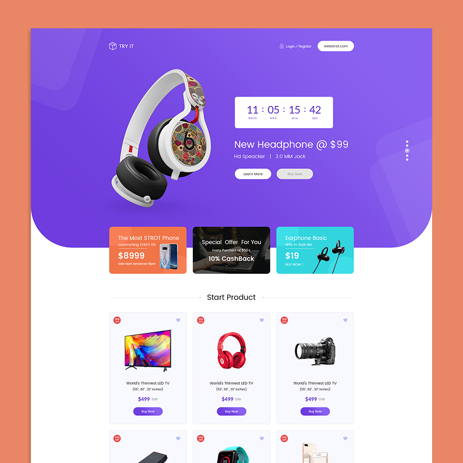 Tryit - Product Offer Landing Pages HTML Template - 5