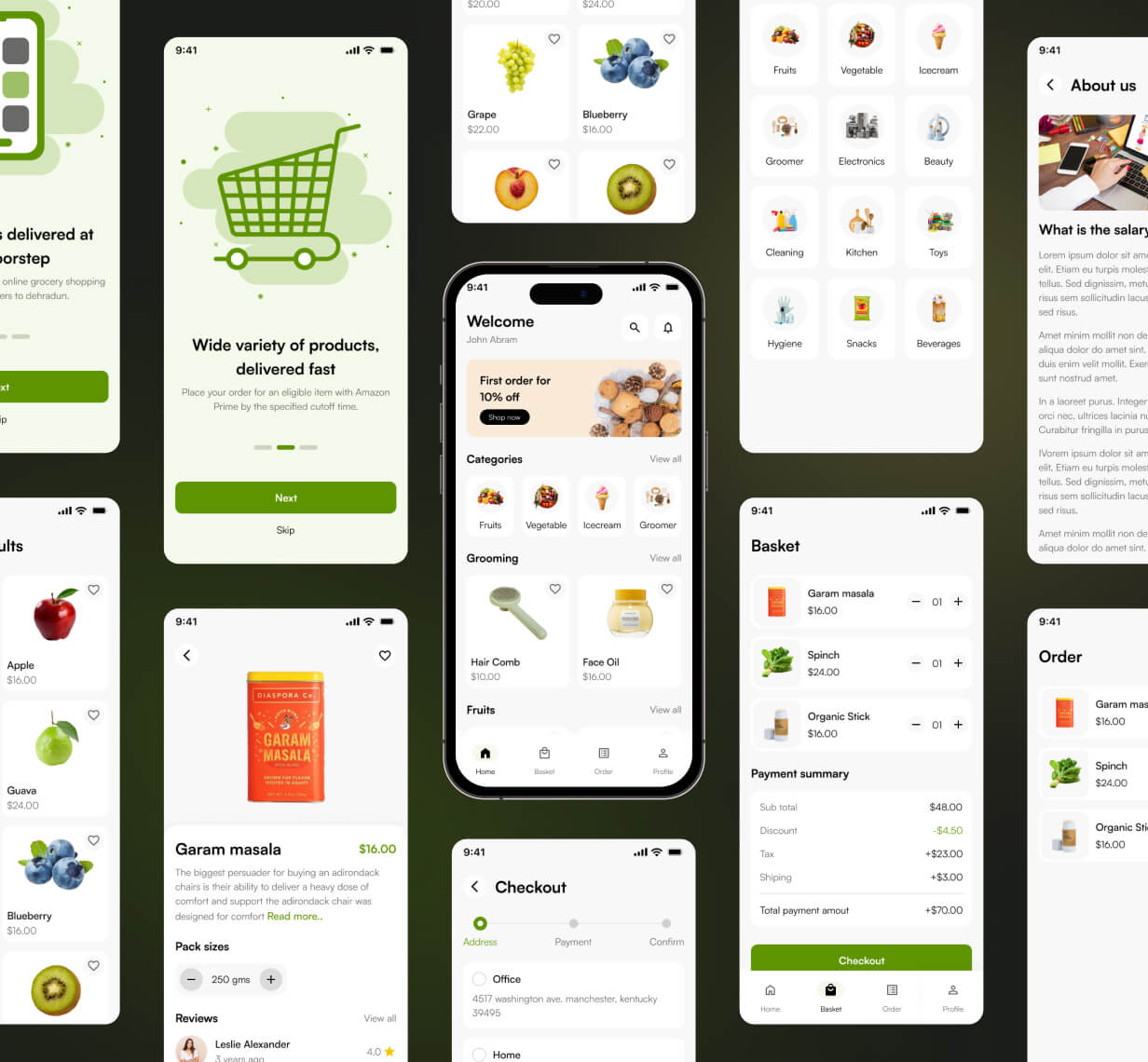 BigBasket UI template |  Ecommerce App in Flutter | FreshCart App template - 4